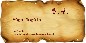 Végh Angéla névjegykártya